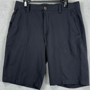 Under Armour Heat Gear Performance Golf Short Mens 36 Black Flat Front Pocket